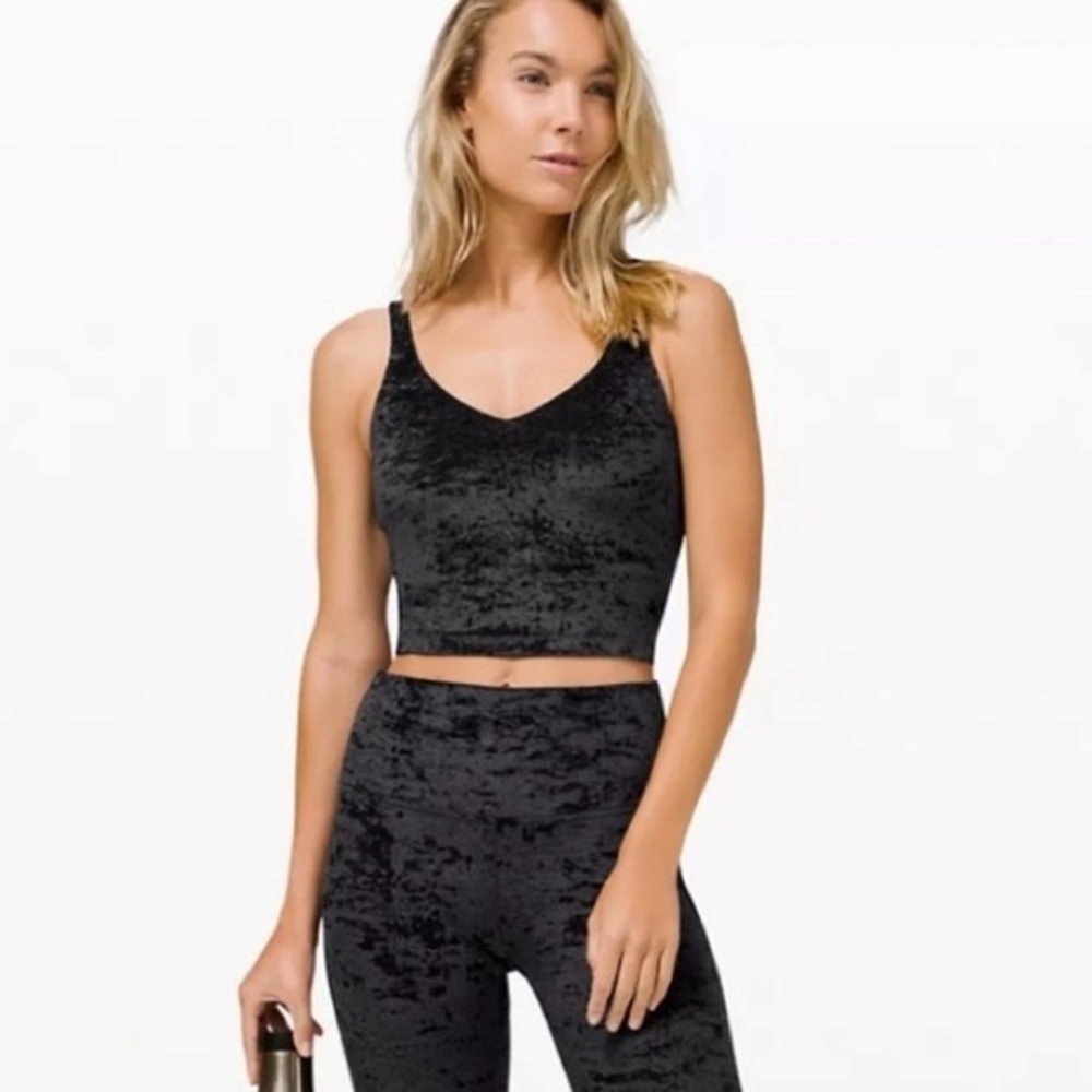 Lululemon Align Tank ❄️ Black Crushed Velvet
